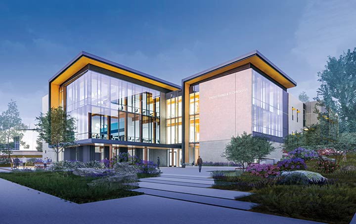 Rendering of new engineering building