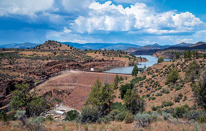 Photo of one of the Dams on the Klamath River