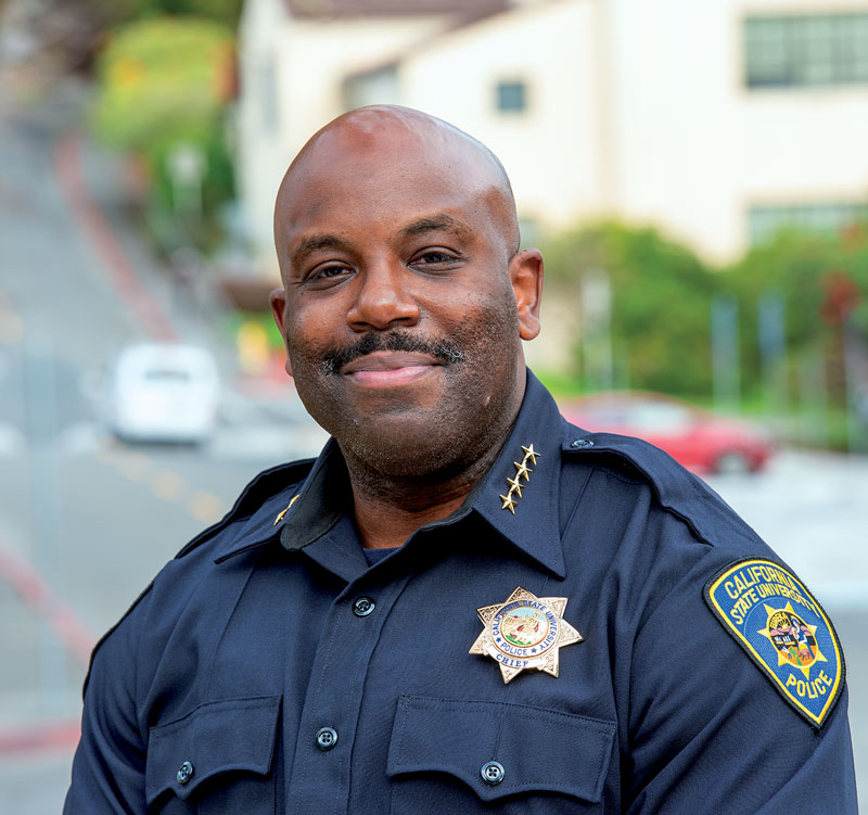Police Cheif, Anthony Morgan in uniform