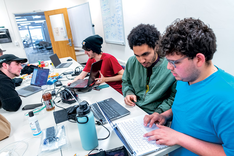 students in a computer lab