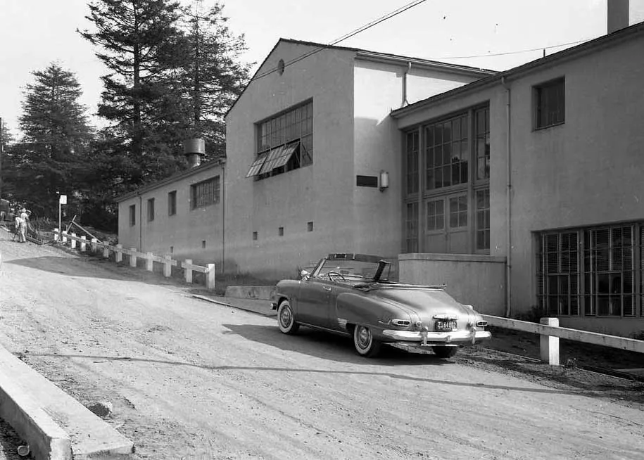 Historic black-and-white image of Jenkins Hall