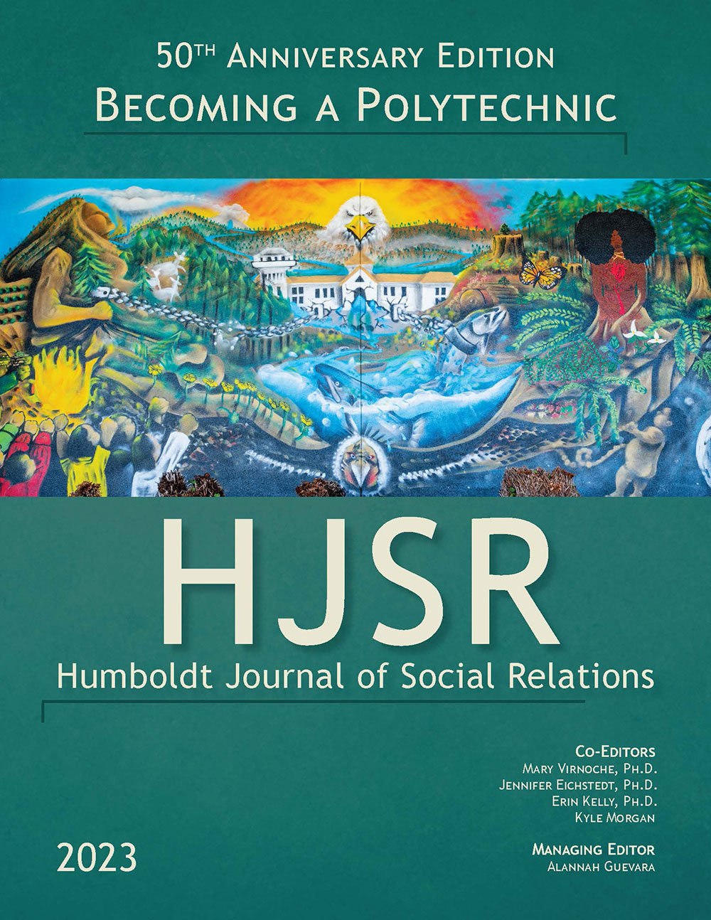 The cover of the Humboldt Journal of Social Relations 50th Anniversary Edition