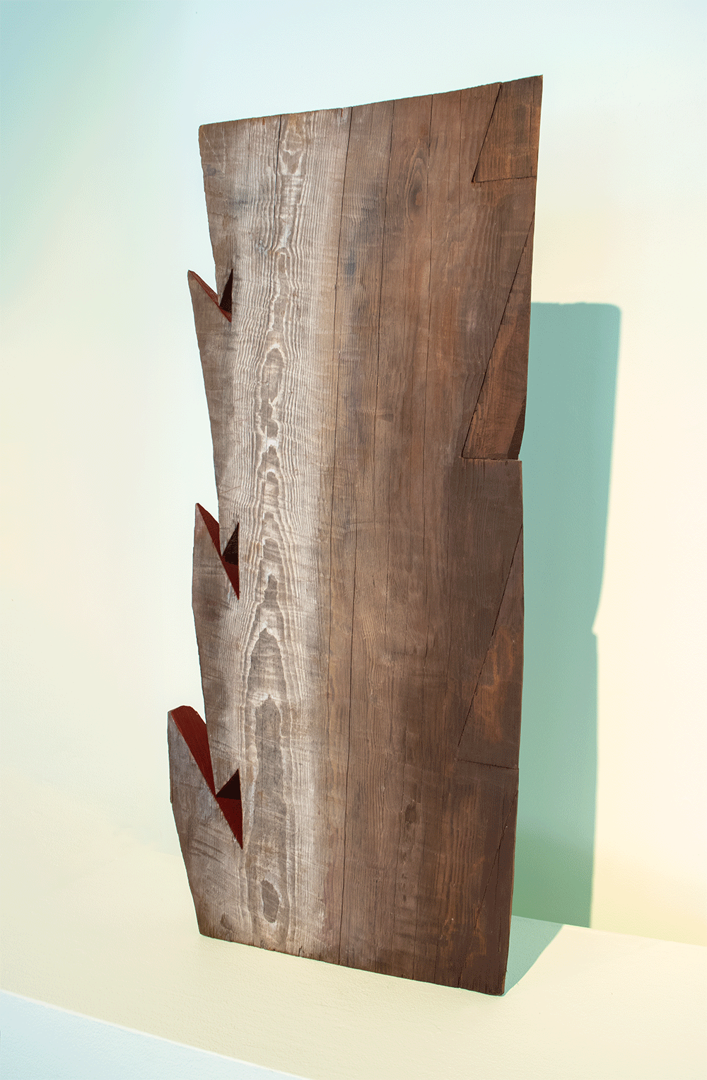 Robert Benson, Path of Ancestors, 2023, Salvaged Old Growth Redwood, Oil Paint