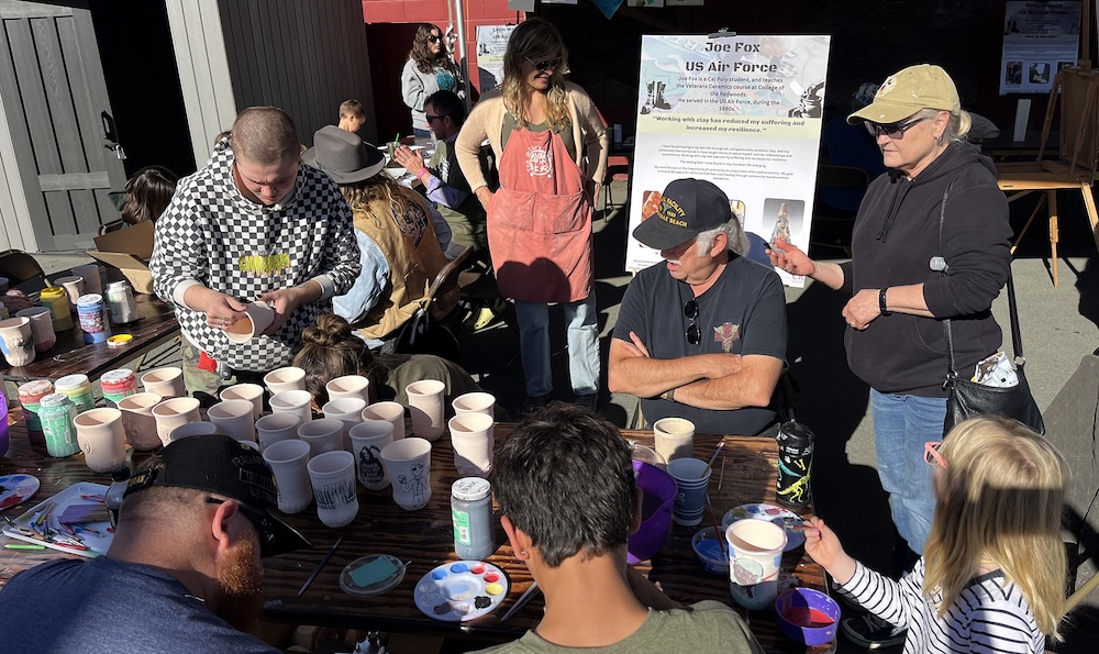 Arts in Service 2023 workshop with veteran ceramicist Joe Fox 