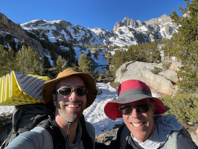  A photo of Mark and Keith Berman at Midnight Lake.