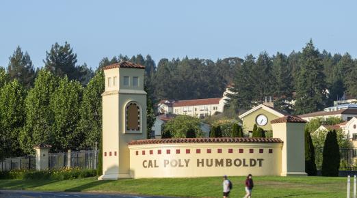 Cal Poly Humboldt front gates