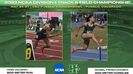 The Cal Poly Humboldt track and field program will send two individuals to compete at the 2023 NCAA Division II Outdoor Track & Field National Championships hosted by Colorado State University Pueblo at the CSU Pueblo Thunderbowl.