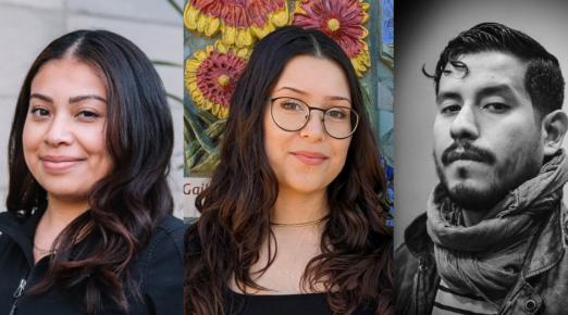 El Leñador Alumni from left to right: Vanessa Flores, Kevynn Gomez, Manuel Orbegozo