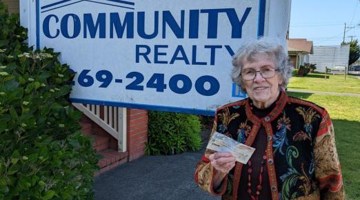 A photo of Joyce West, who created a $150K scholarship endowment for Humboldt basketball players.