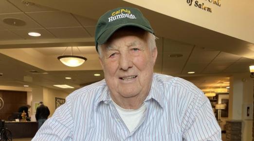 A photo of Del Skeesick who created the Skeesick Family Humboldt Bay Fisheries Research Endowment with a $150,000 gift.