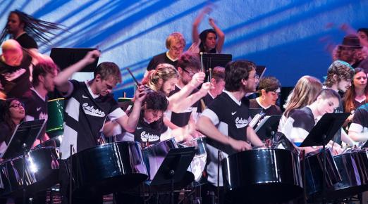 The Calypso Band performs in Fulkerson Recital Hall