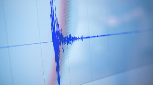 A photo of the campus seismograph that captured the 7.0 magnitude earthquake on Dec. 5. 