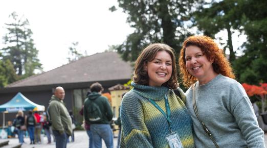 A photo of a prospective student visiting campus during Fall Preview 2024.