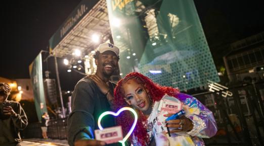 Students, alumni, families and community members attended Saturday’s campus-based Block Party. George Clinton headlines a night of music, dancing, and school spirit at the Lumberjack Weekend Block Party.