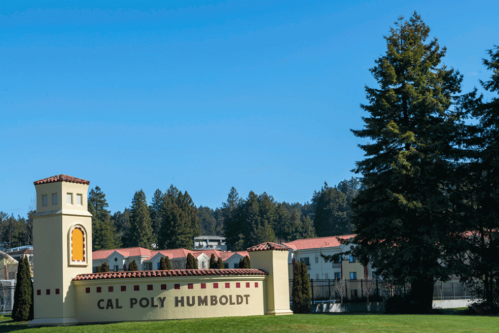 Cal Poly Humboldt front gates