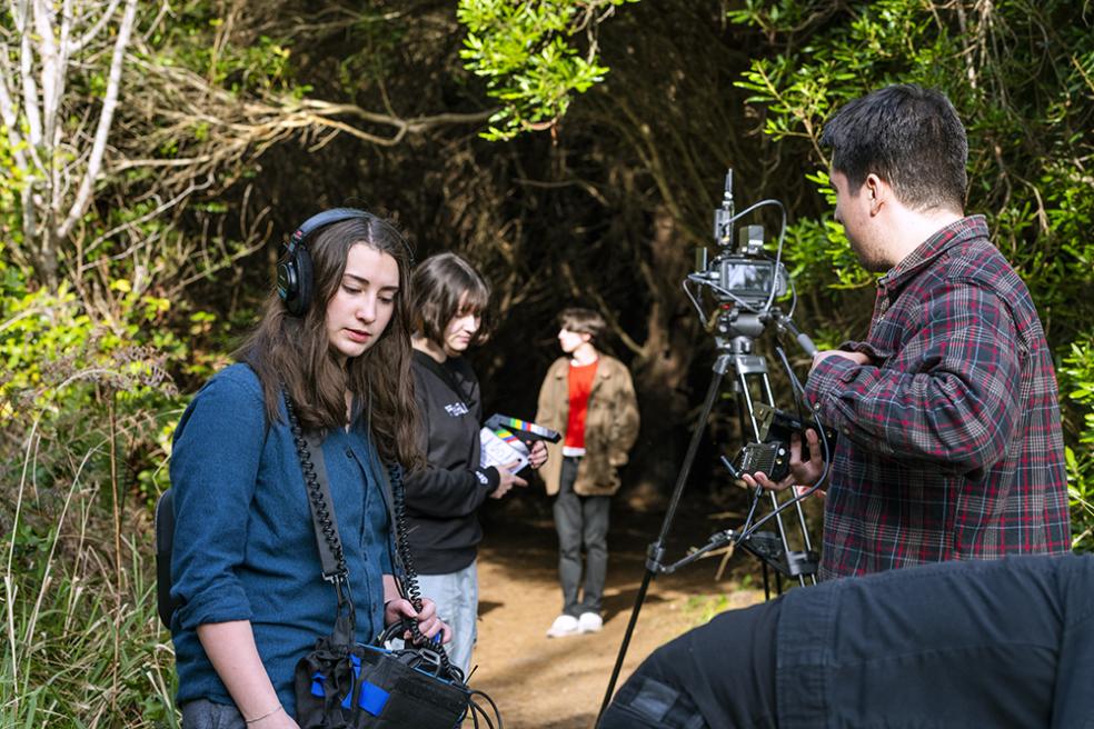 Film students in Trinidad