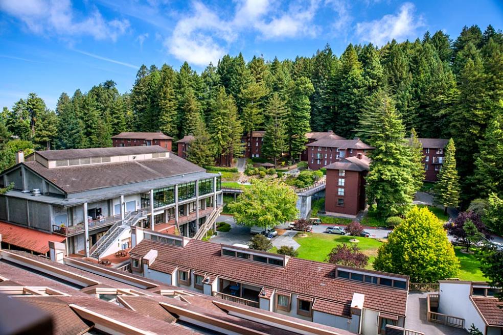 Roof top view of residence halls