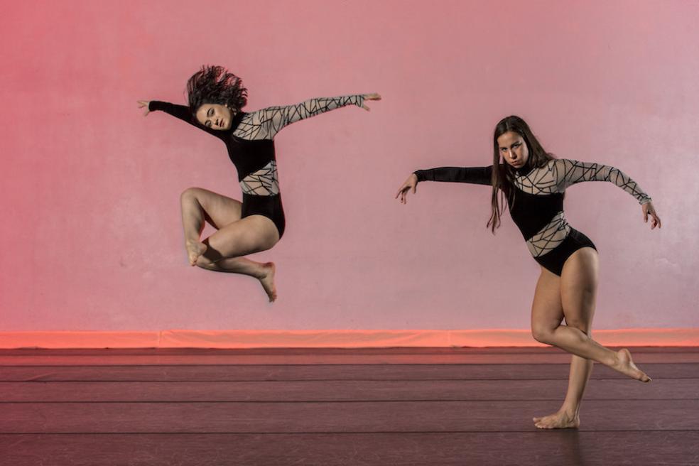 Cal Poly Humboldt dancers on stage.