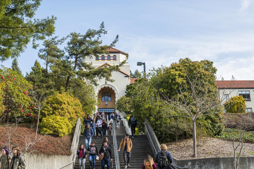Founders Hall stairs