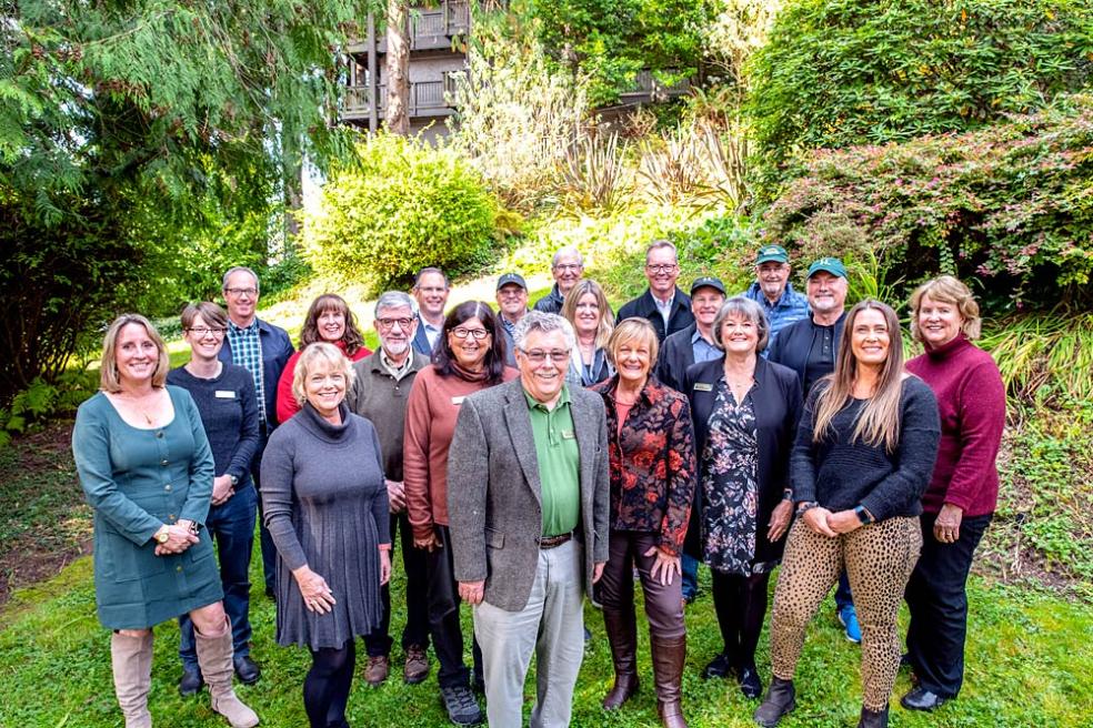 Members of the Boldly Rising Campaign Cabinet and the members of the Cal Poly Humboldt Foundation Board (Courtesy of Cal Poly Humboldt) Members of the Boldly Rising Campaign Cabinet and the members of the Cal Poly Humboldt Foundation Board