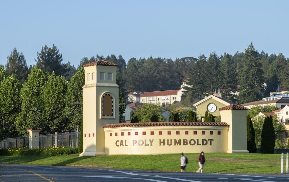 Cal Poly Humboldt front gates