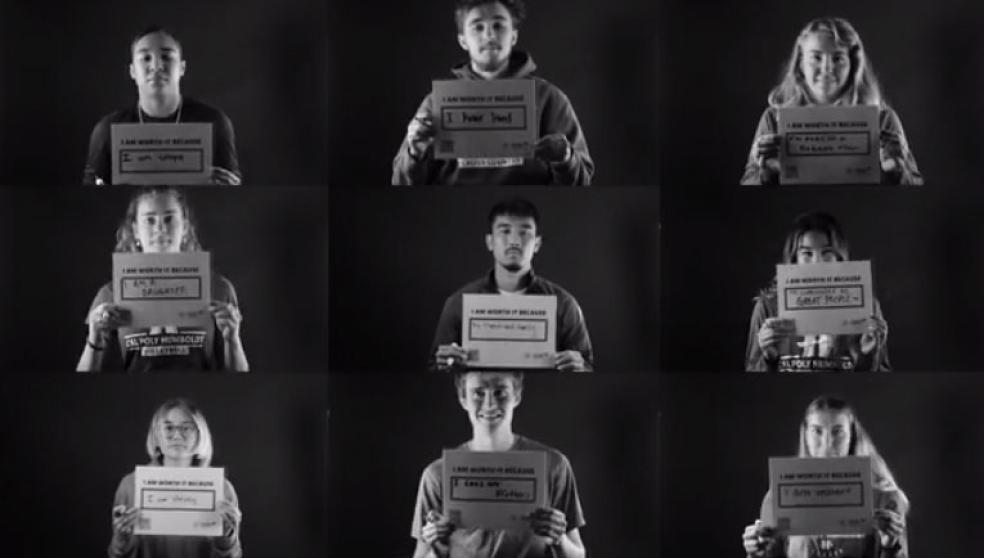 Student athletes share words of encouragement about mental health.
