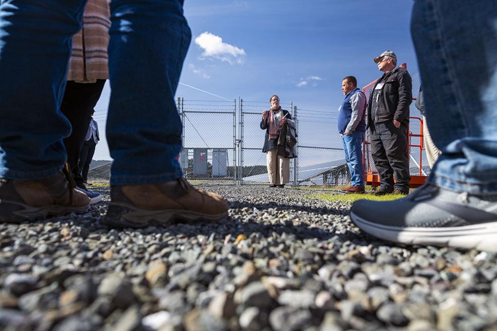 Tour of the Blue Lake Rancheria’s microgrids.