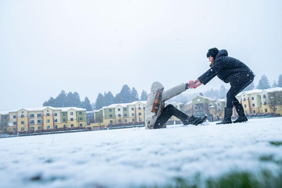 A hand up from the ground