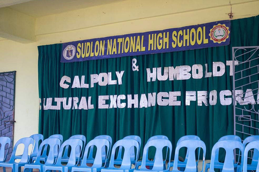 Humboldt students put on a series of workshops for high schoolers at Sudlon National High School, located in the mountainous and agricultural region of Cebu City.