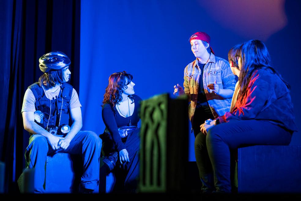 One Cal Poly Humboldt Theatre Arts ensemble is re-imaging the learning experience through Curious Company, an original play developed entirely by students. 