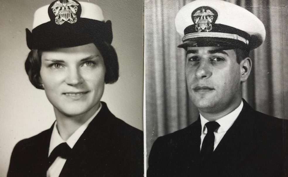 Diana and Michael Berman when they were in the service