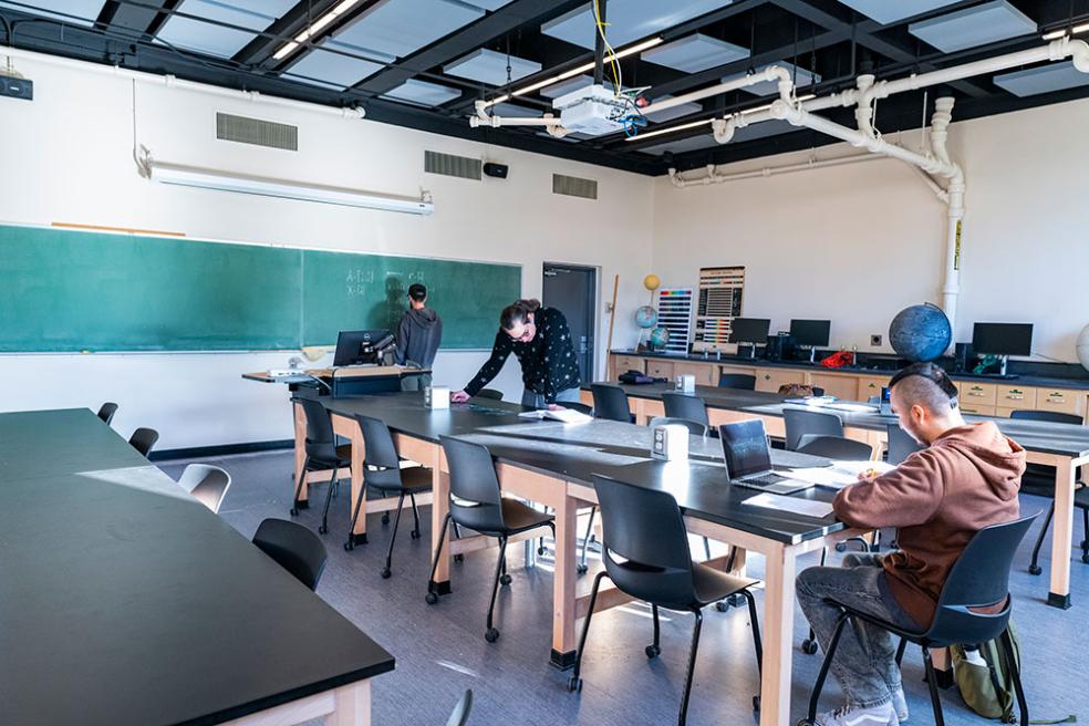 Improvements to the Physics Lab increased its capacity from 18 to 24 students.