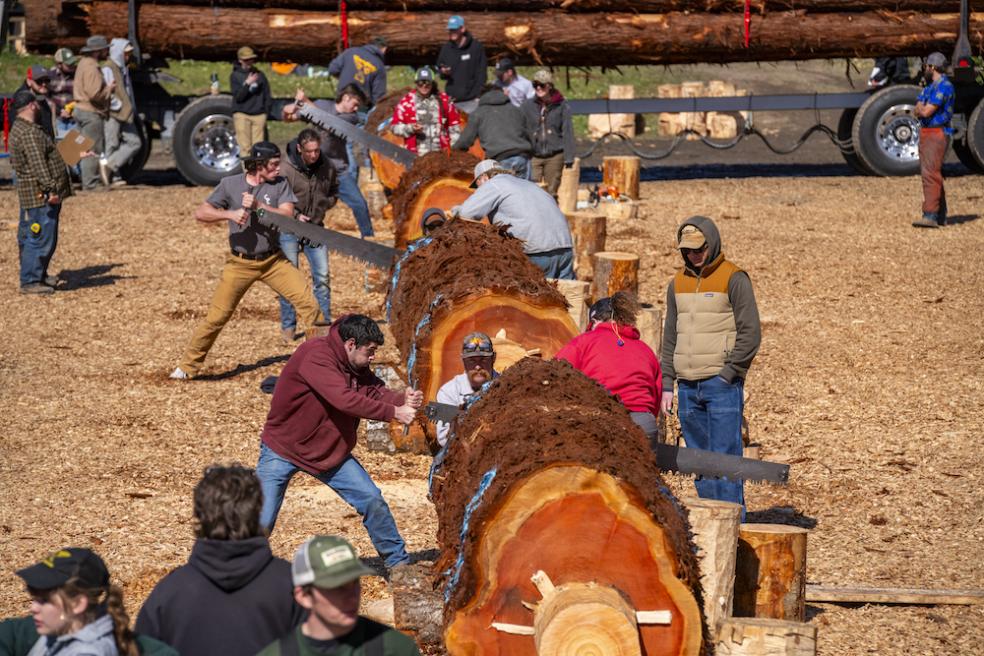 Nearly 170 students from six states traveled to Eureka for the annual Western Forestry Clubs Conclave in March.