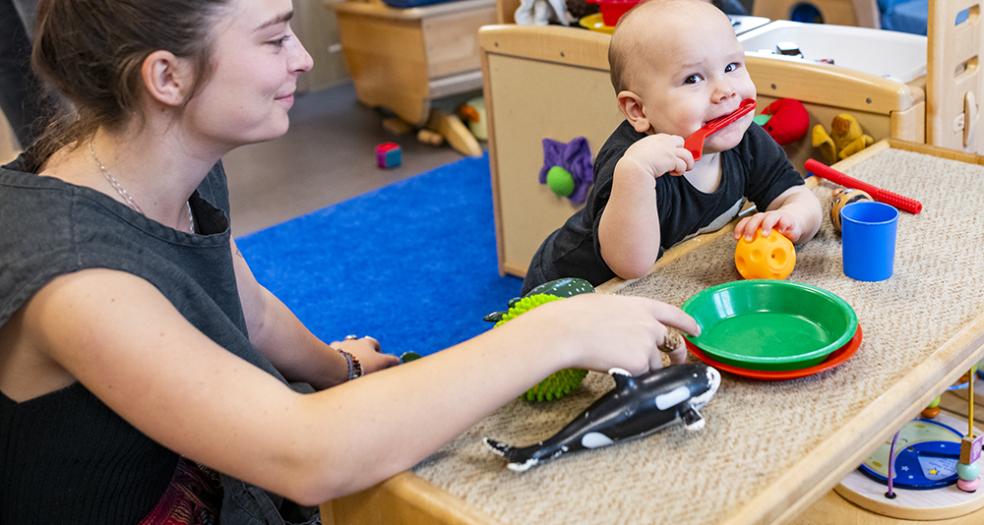 The Children’s Center is one of the few center-based programs  in Humboldt County to provide infant care.