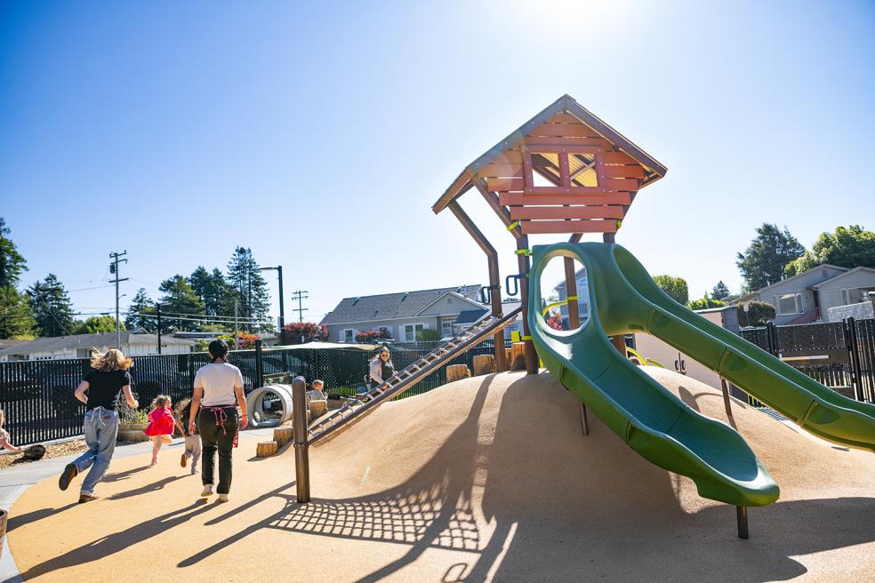 The Trinity Early Learning Center features new play yards.