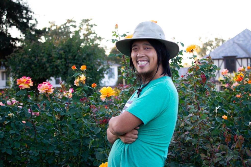 A photo of graduate student Caleb Chen.