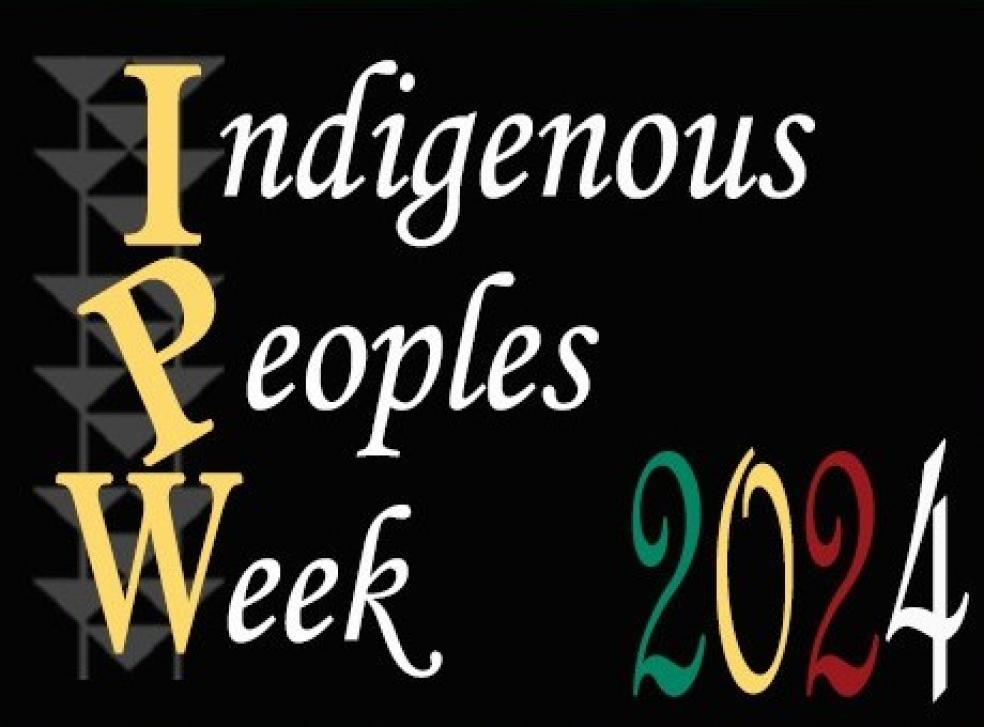 A graphic of Indigenous Peoples Week 2024. 