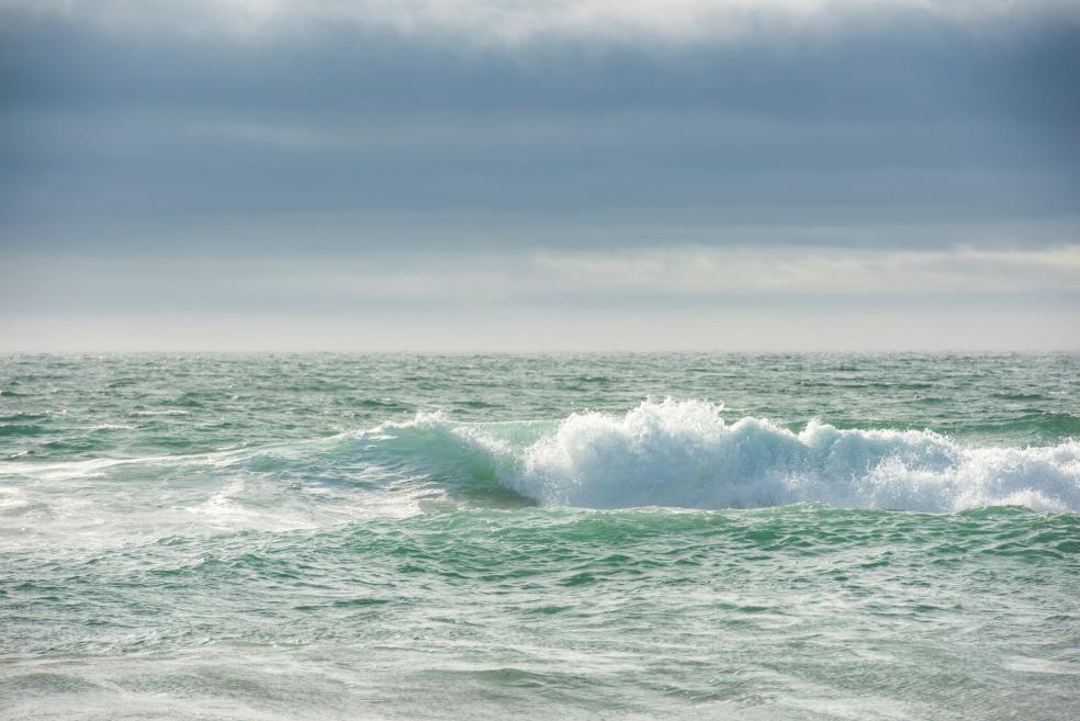 A photo of the Pacific Ocean