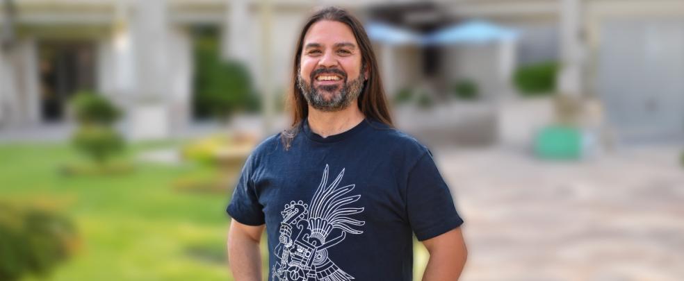 Headshot of Adolfo Soberanis, an Native American Studies instructor.
