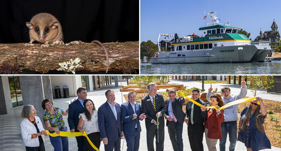 A collage of photos celebrating Cal Poly Humboldt greatest achievements of 2025.