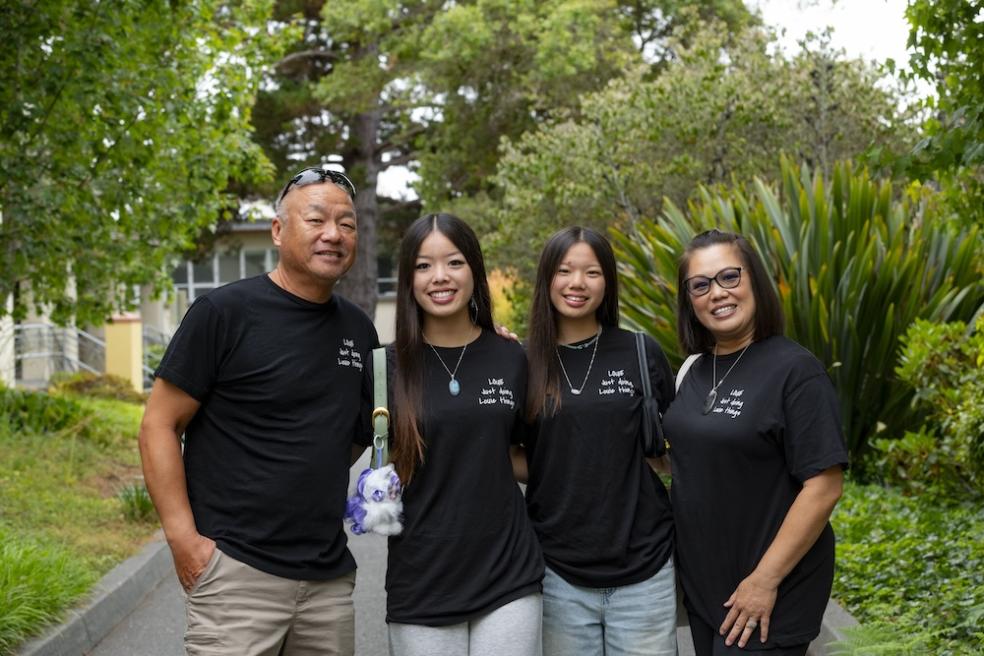 Students and their families arrived on campus for Move-in Day, where volunteers—including Cal Poly Humboldt President Richard Carvajal and student athletes—helped them moved their belongings into their new student residences.