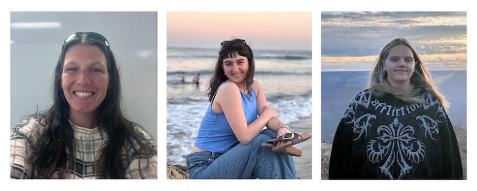 From left to right: Royce Ankel, Catherine Maloney, and Angie Vales