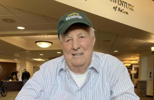 A photo of Del Skeesick who created the Skeesick Family Humboldt Bay Fisheries Research Endowment with a $150,000 gift.
