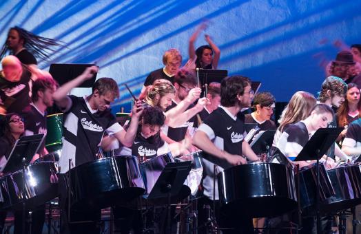 The Calypso Band performs in Fulkerson Recital Hall