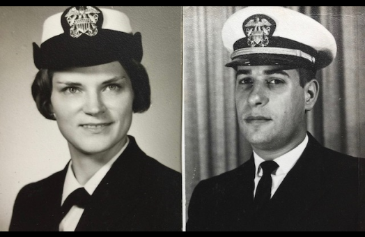 Diana and Michael Berman when they were in the service