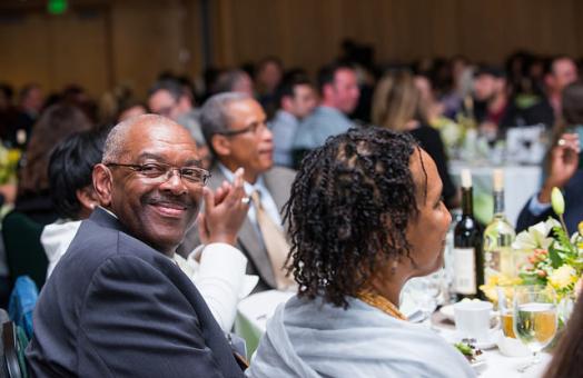 Distinguished Alumnus R.W. Hicks at the 2015 Humboldt State Honors Dinner.