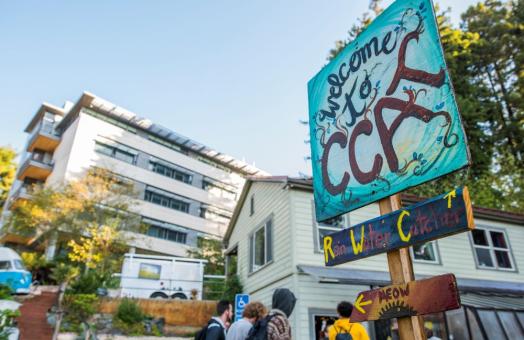 A photo of the CCAT sign in front of the Buck House