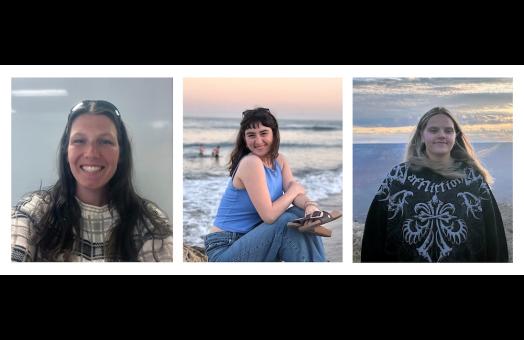 From left to right: Royce Ankel, Catherine Maloney, and Angie Vales