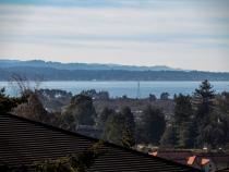 A photo of Humboldt Bay from Founders Hall following the  Dec. 5 earthquake and tsunami warning.